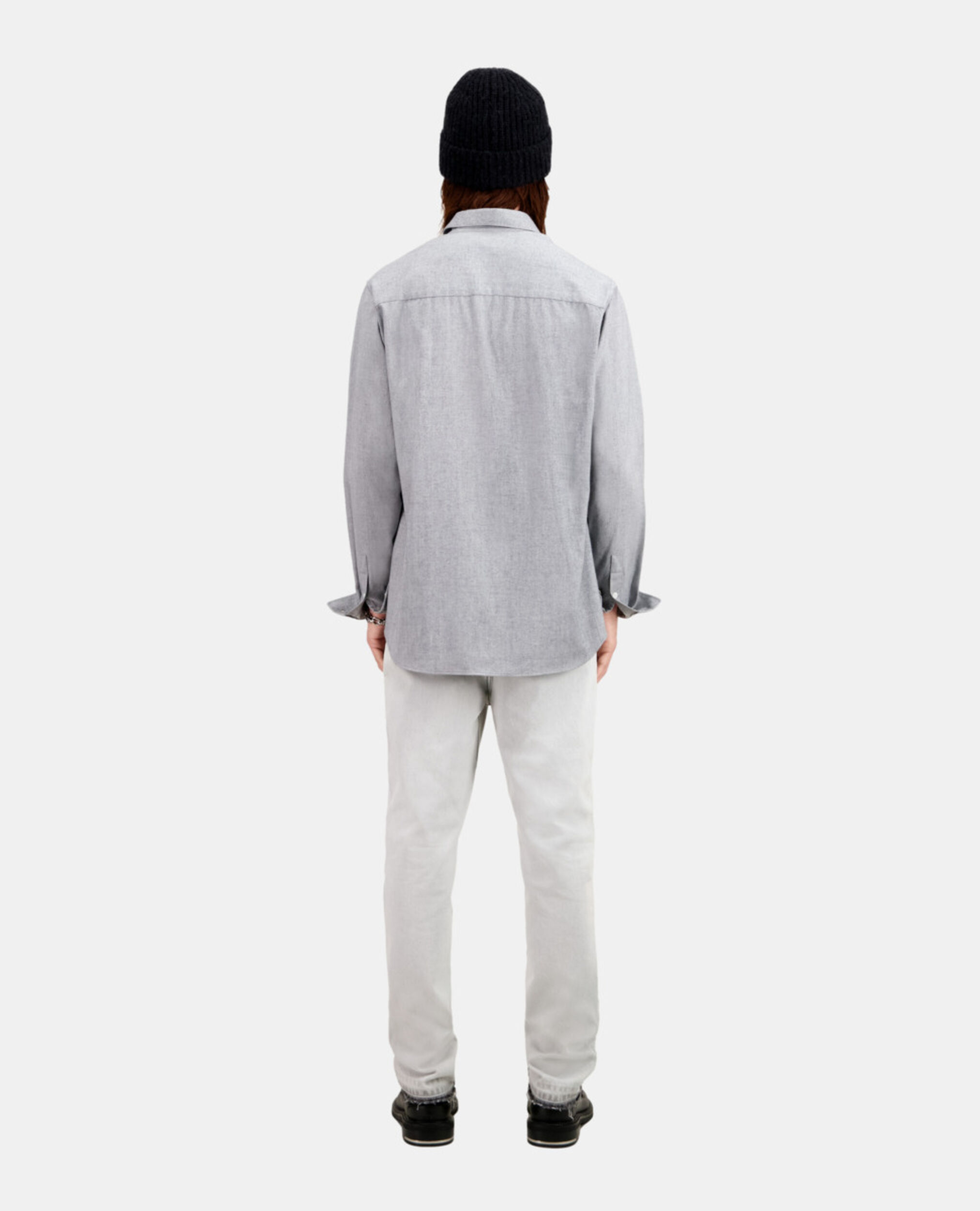 Camisa Oxford gris, GREY, hi-res image number null