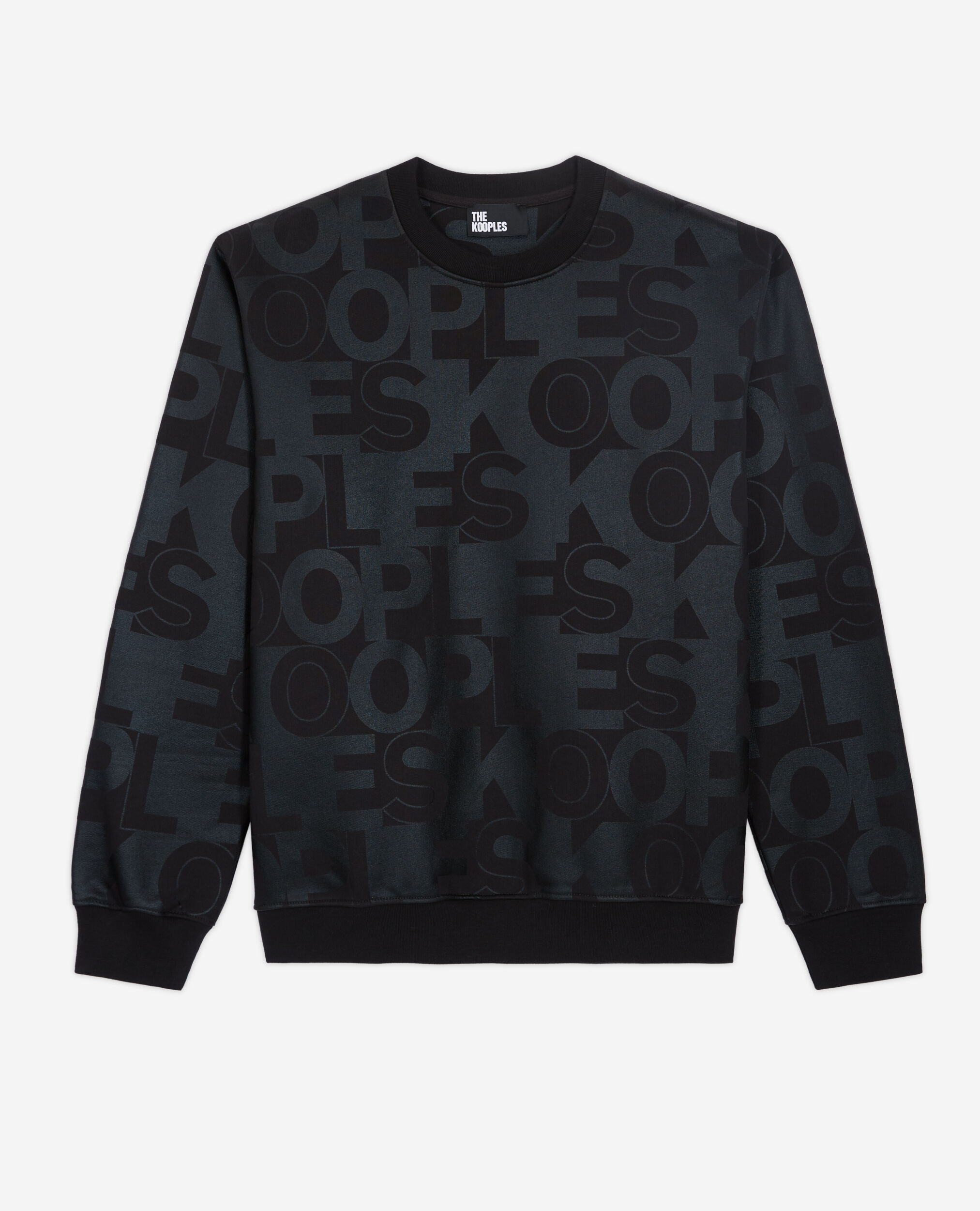 The Kooples logo sweatshirt, BLACK, hi-res image number null