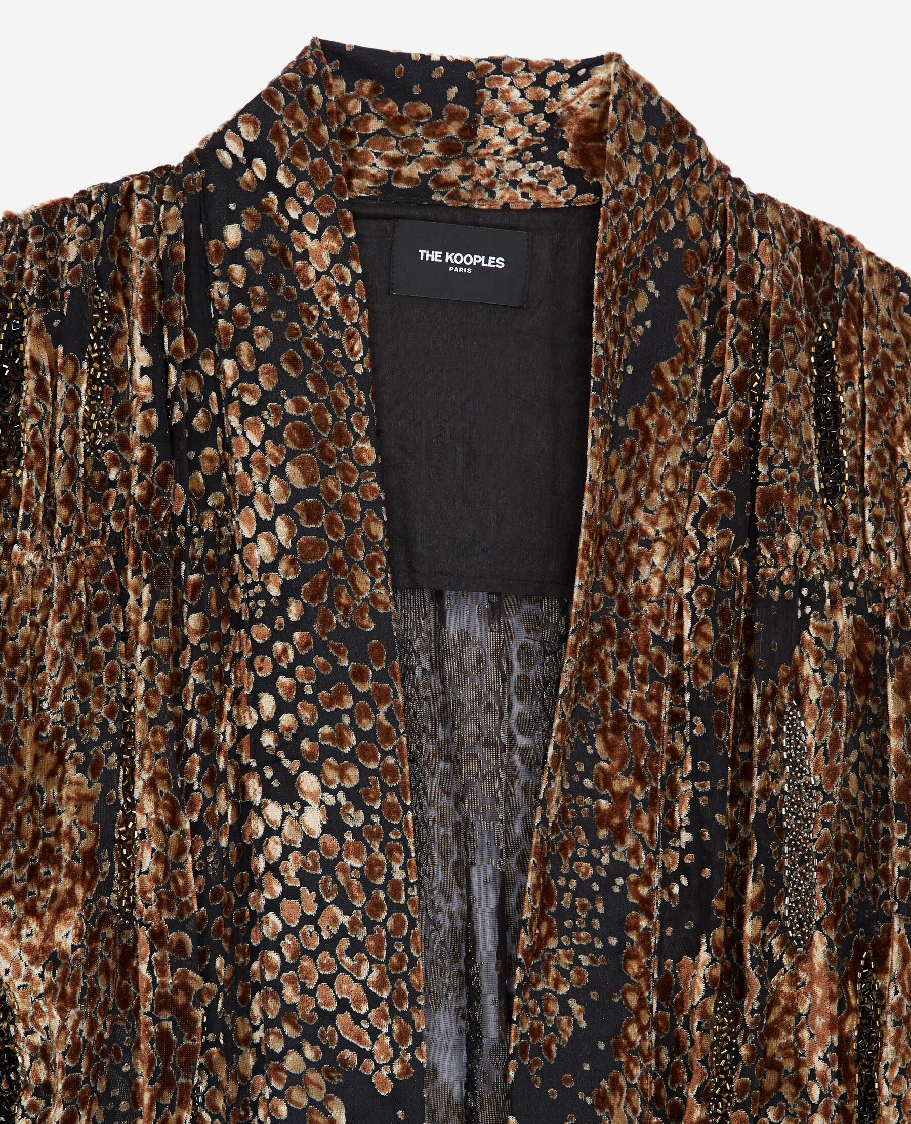 Kimono with burn out snakeskin print The Kooples