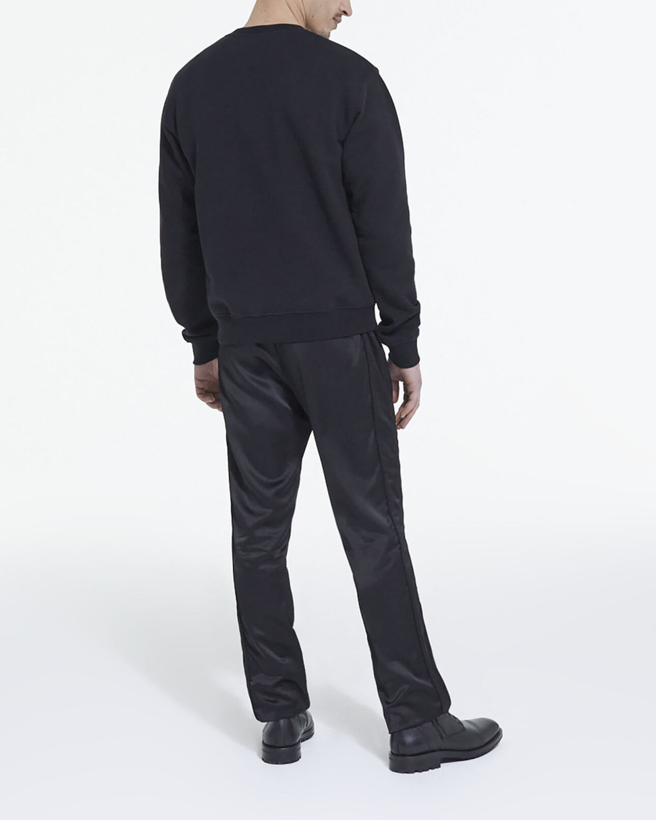 The Kooples MEN BLACK black screen print sweatshirt