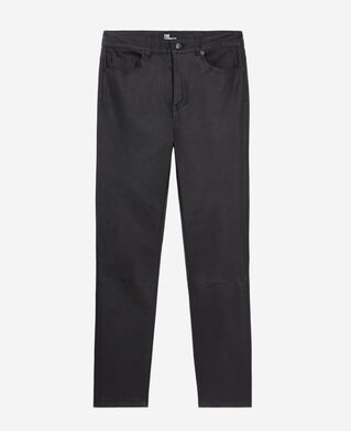 The Kooples F BLACK black leather skinny trousers