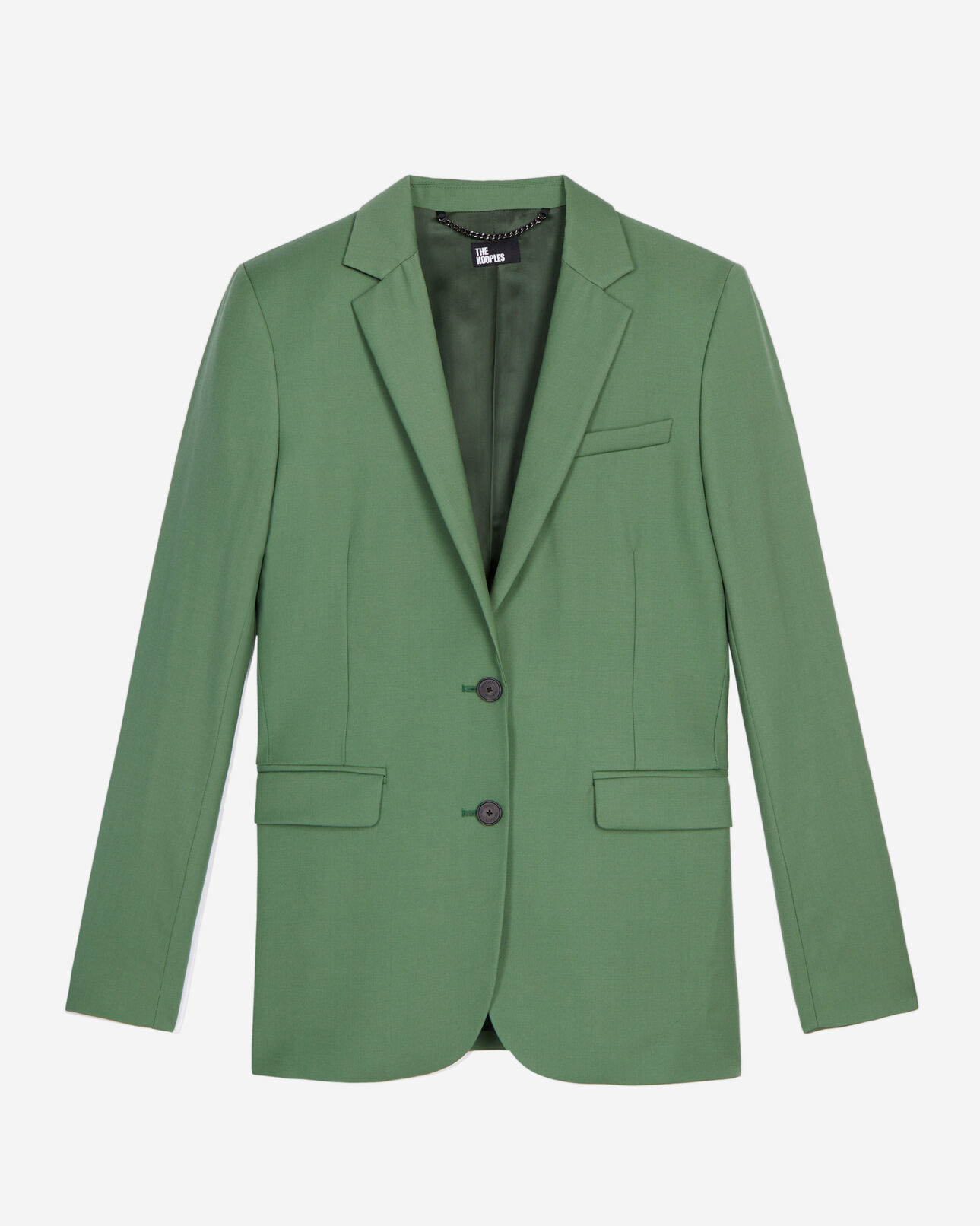 The Kooples DAMEN LIGHT KAKI grüne anzugjacke aus wolle
