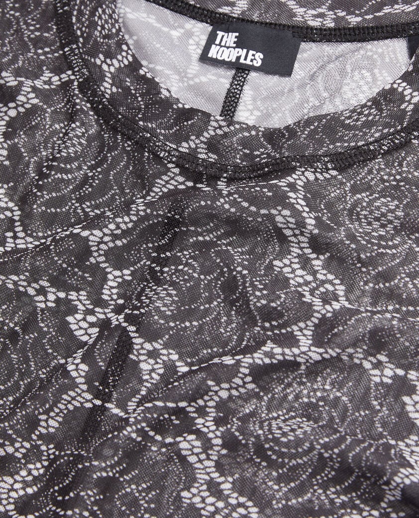 The Kooples WOMEN BLACK printed top