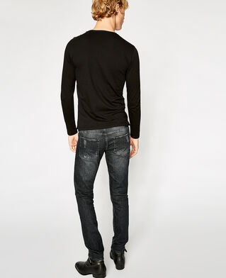 The Kooples MEN BLACK WASHED grey fit destroy jeans