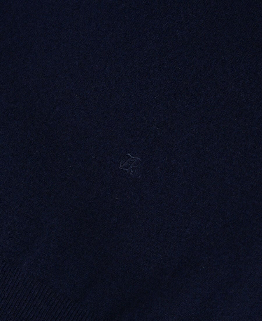 The Kooples HOMME NAVY pull col roulé en cachemire marine