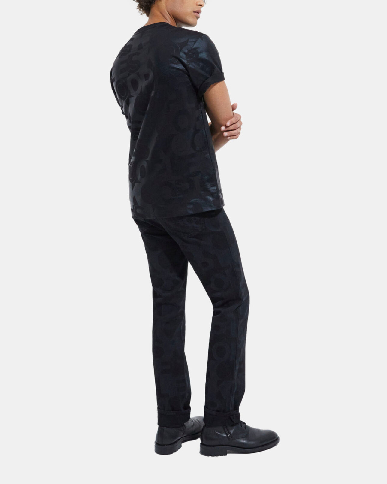 The Kooples HOMME BLACK t-shirt logo the kooples