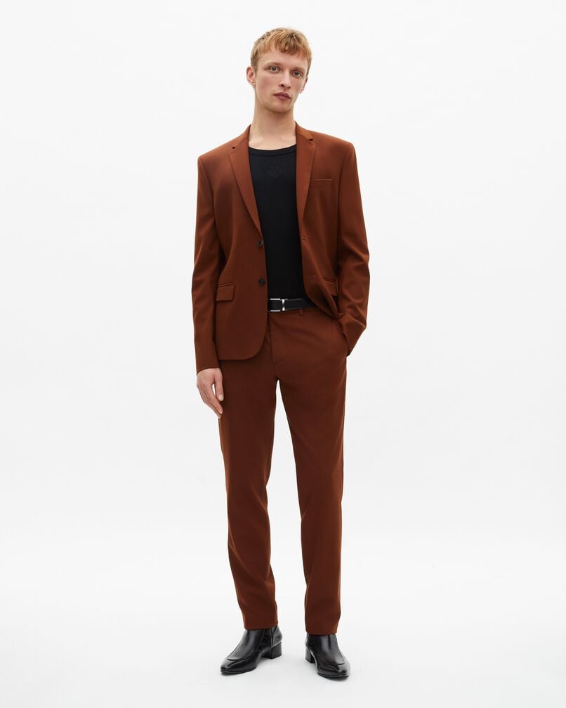 The Kooples MEN ROUILLE brown suit jacket