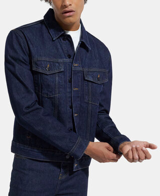 The Kooples HOMME BLUE BRUT blouson en jean bleu