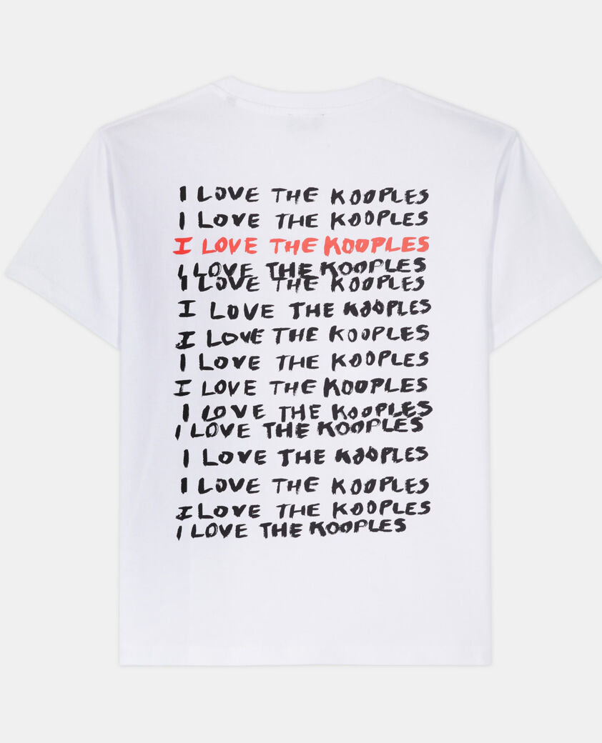 The Kooples WOMEN WHITE women's i love kooples white t-shirt