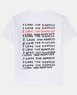 The Kooples DAMEN WHITE wei&szlig;es t-shirt damen i love kooples