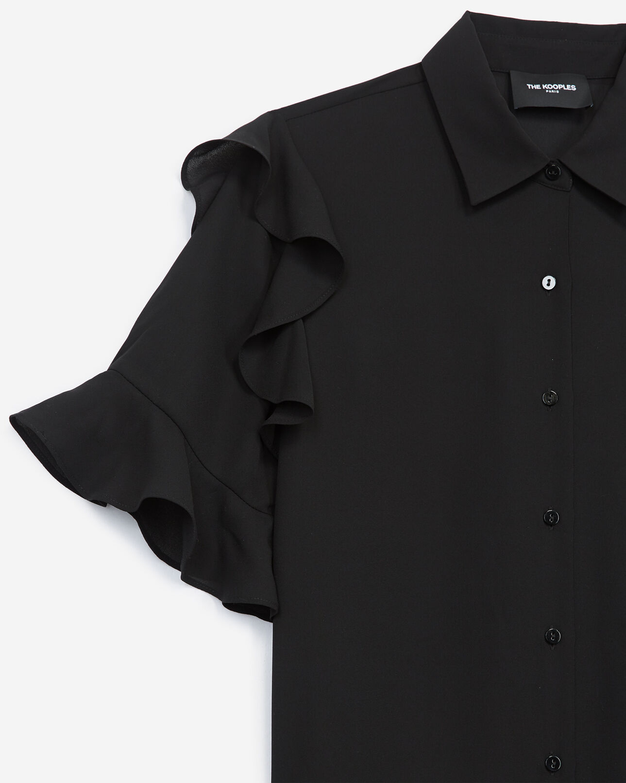 The Kooples FEMME BLACK chemise femme noire à boutons