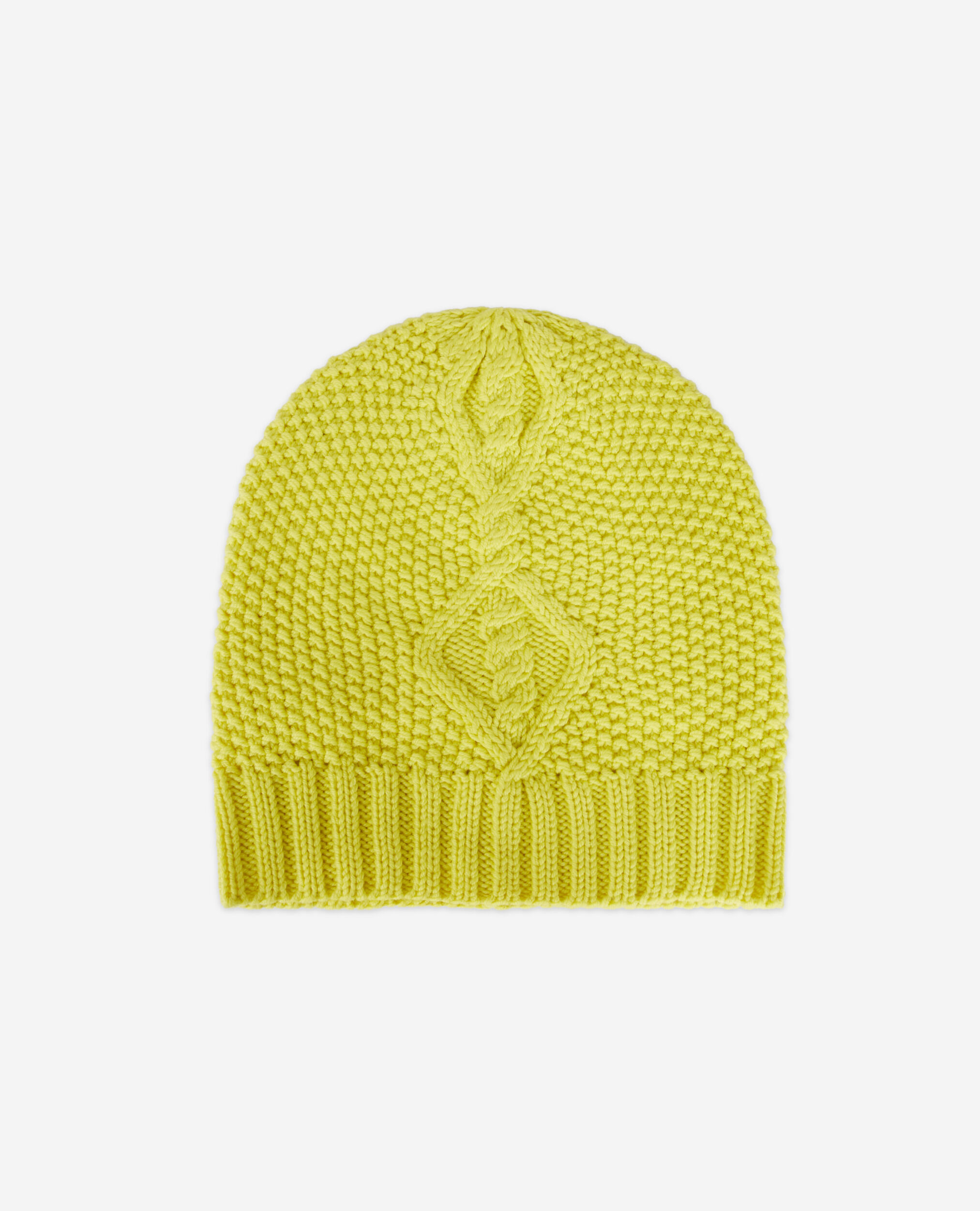 Yellow wool beanie, YELLOW, hi-res image number null