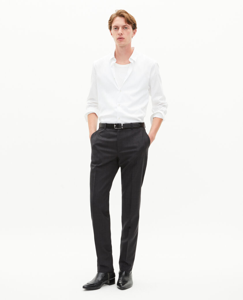 The Kooples MEN WHITE formal white poplin shirt