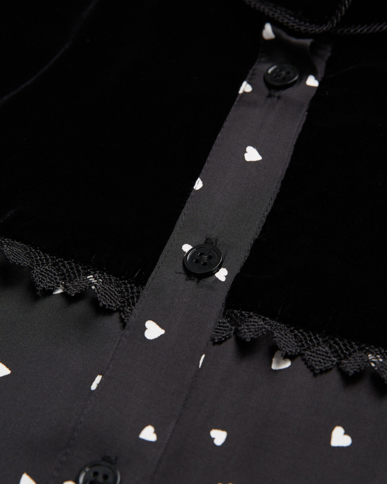 The Kooples DAMEN BLACK hemd mit print