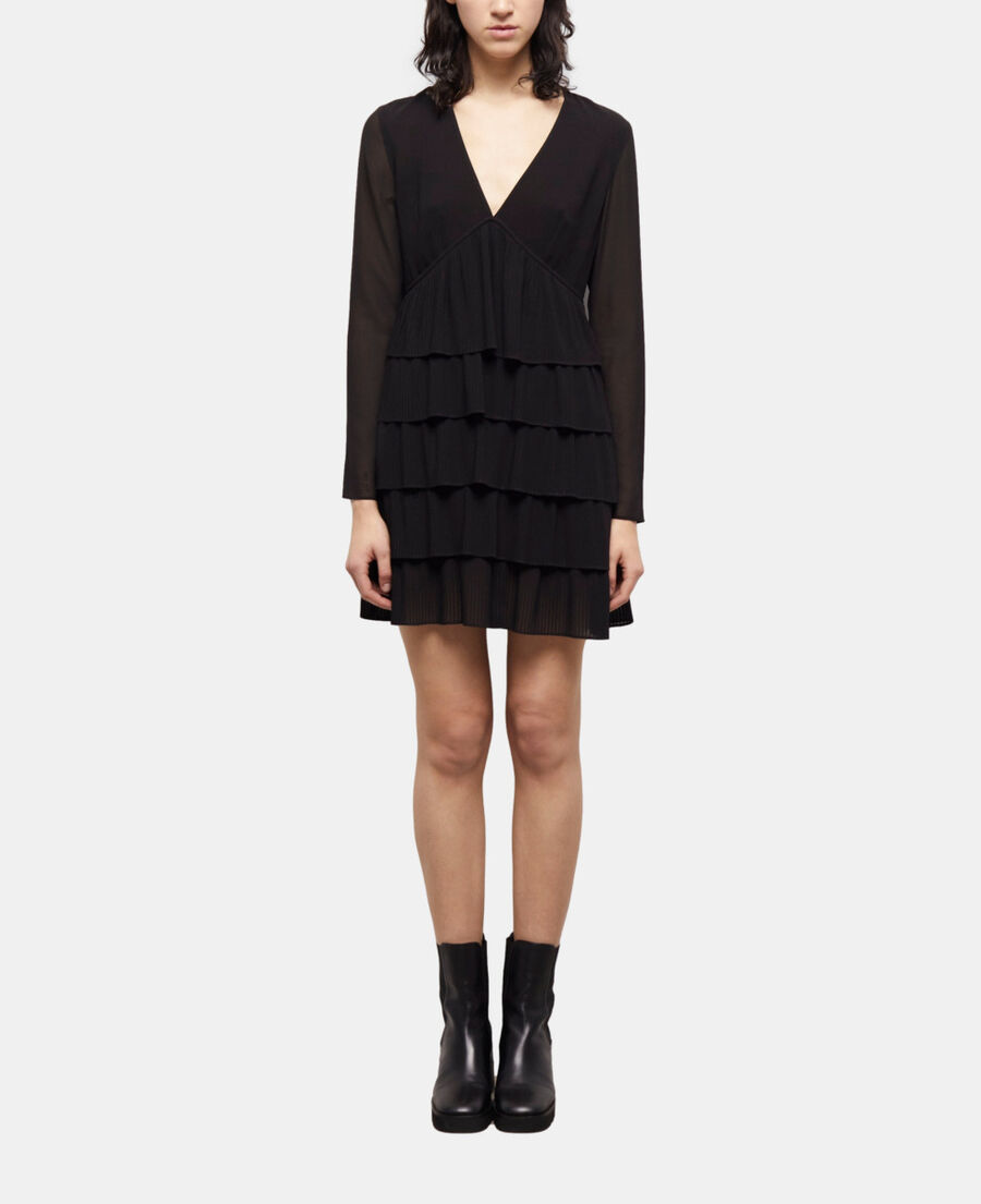 The Kooples FEMME BLACK robe courte noire