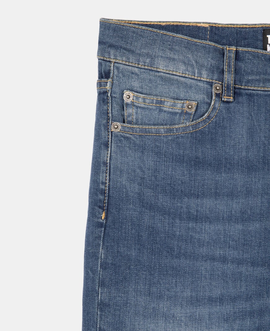 The Kooples DAMEN MEDIUM BLUE blaue slim-fit-jeans