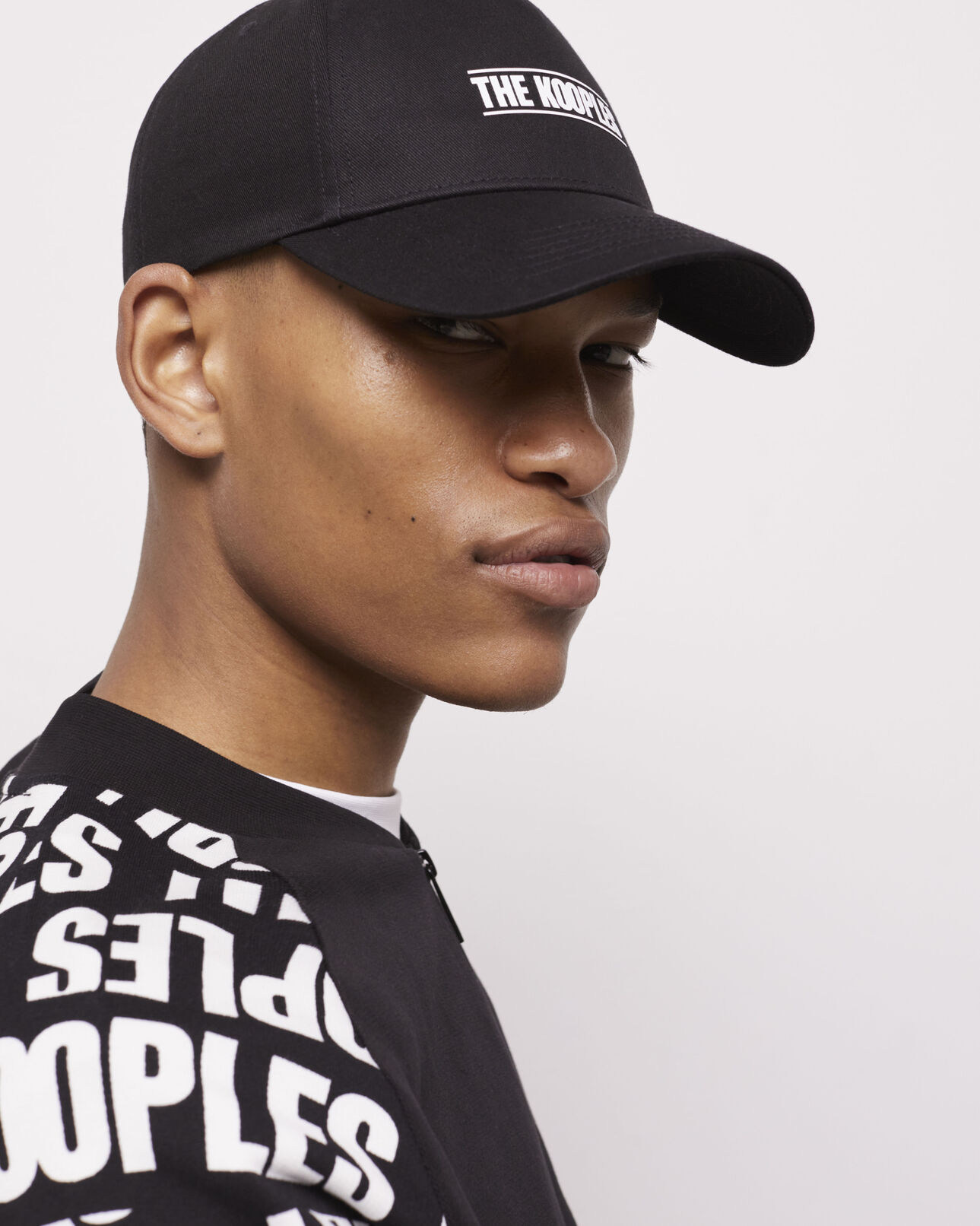 The Kooples MIXED BLACK the kooples black logo cap