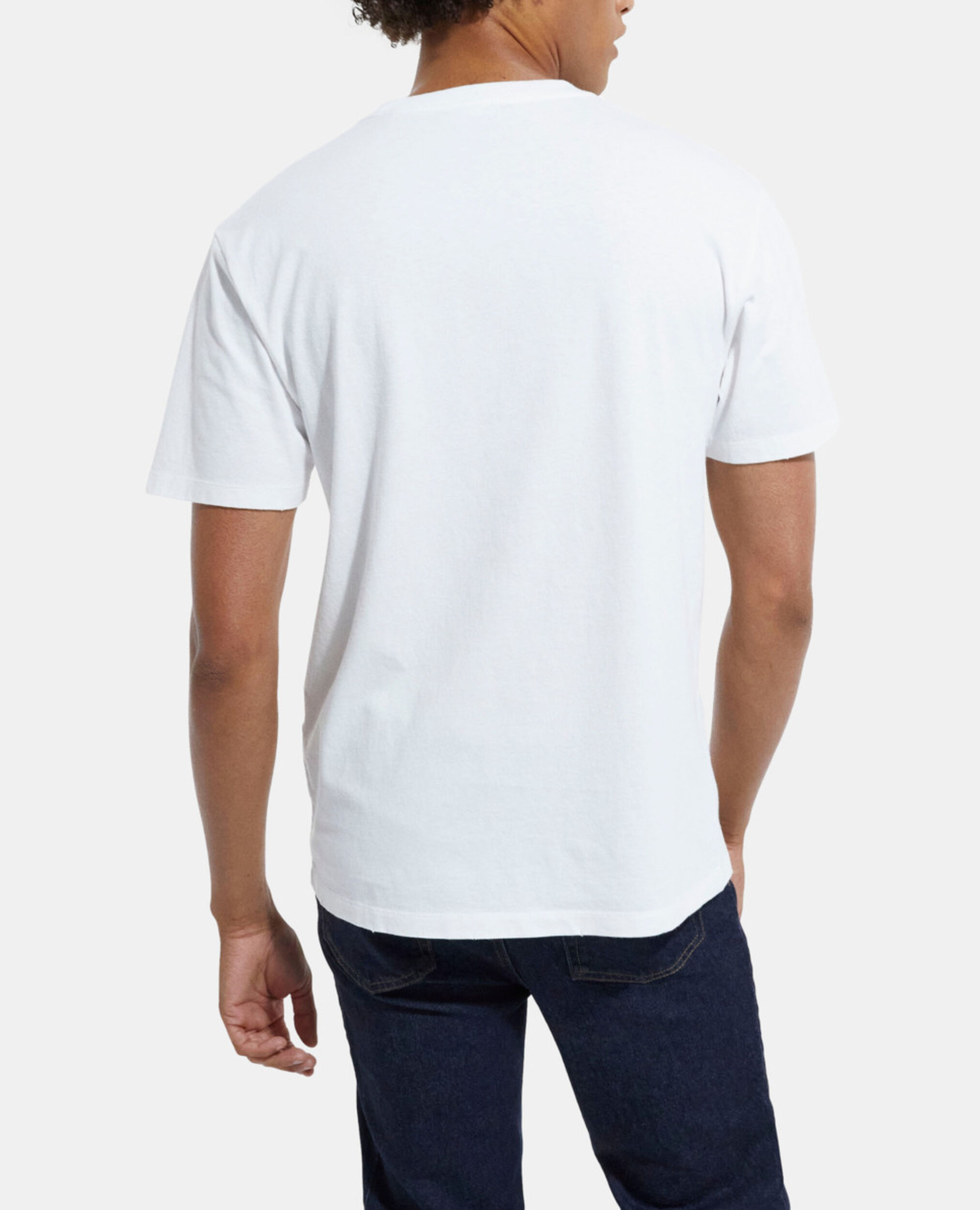 Weißes T-Shirt mit Siebdruck, WHITE, hi-res image number null