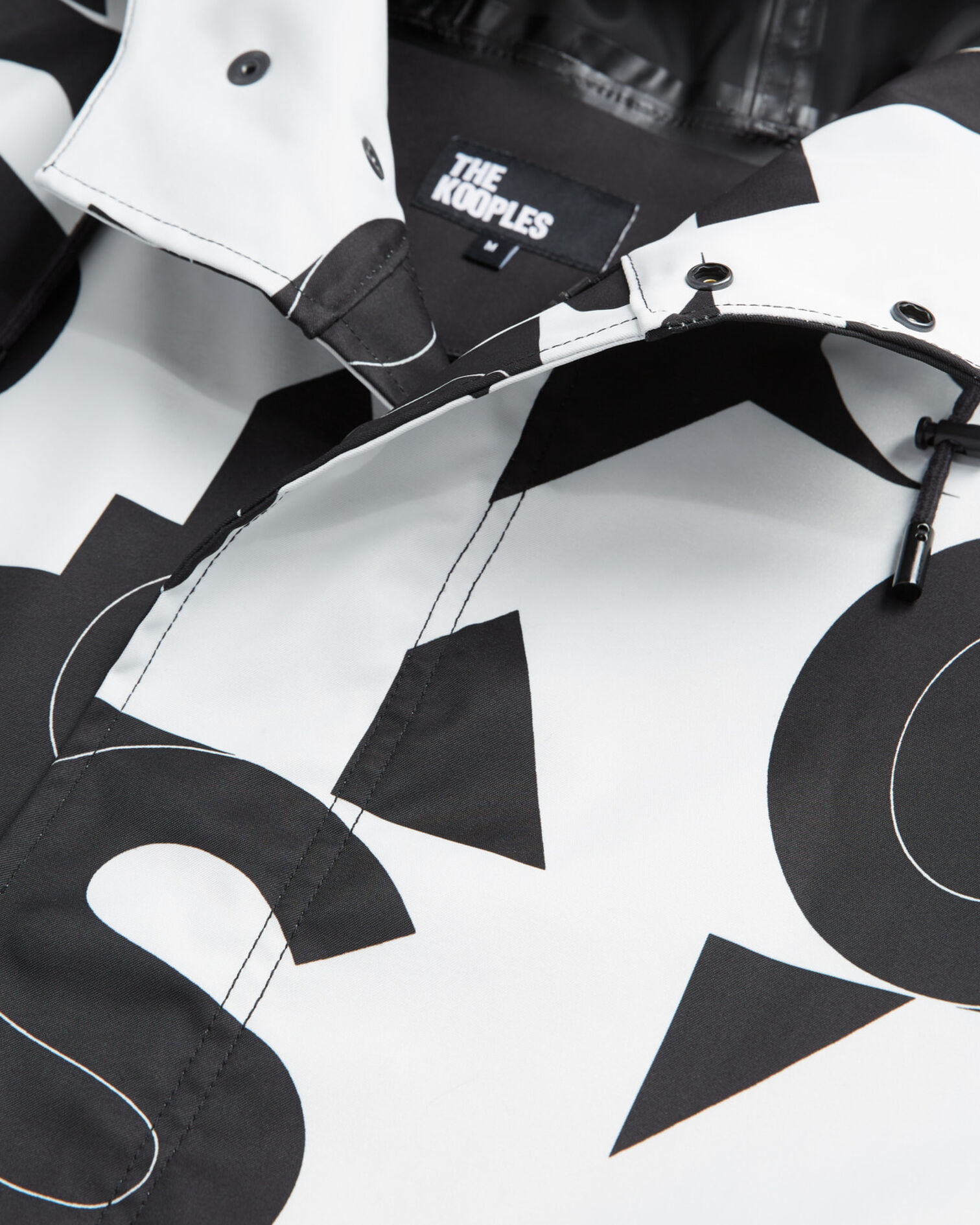 Parka logo The Kooples, BLACK / WHITE, hi-res image number null