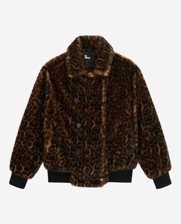 Women's Leopard fur-effect coat The Kooples