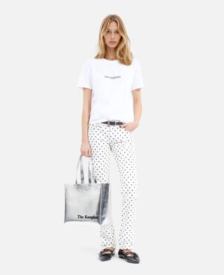 The Kooples WOMEN SILVER silver leather-effect tote bag