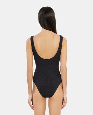 The Kooples WOMEN BLACK the kooples x luz one-piece swimsuit with black straps