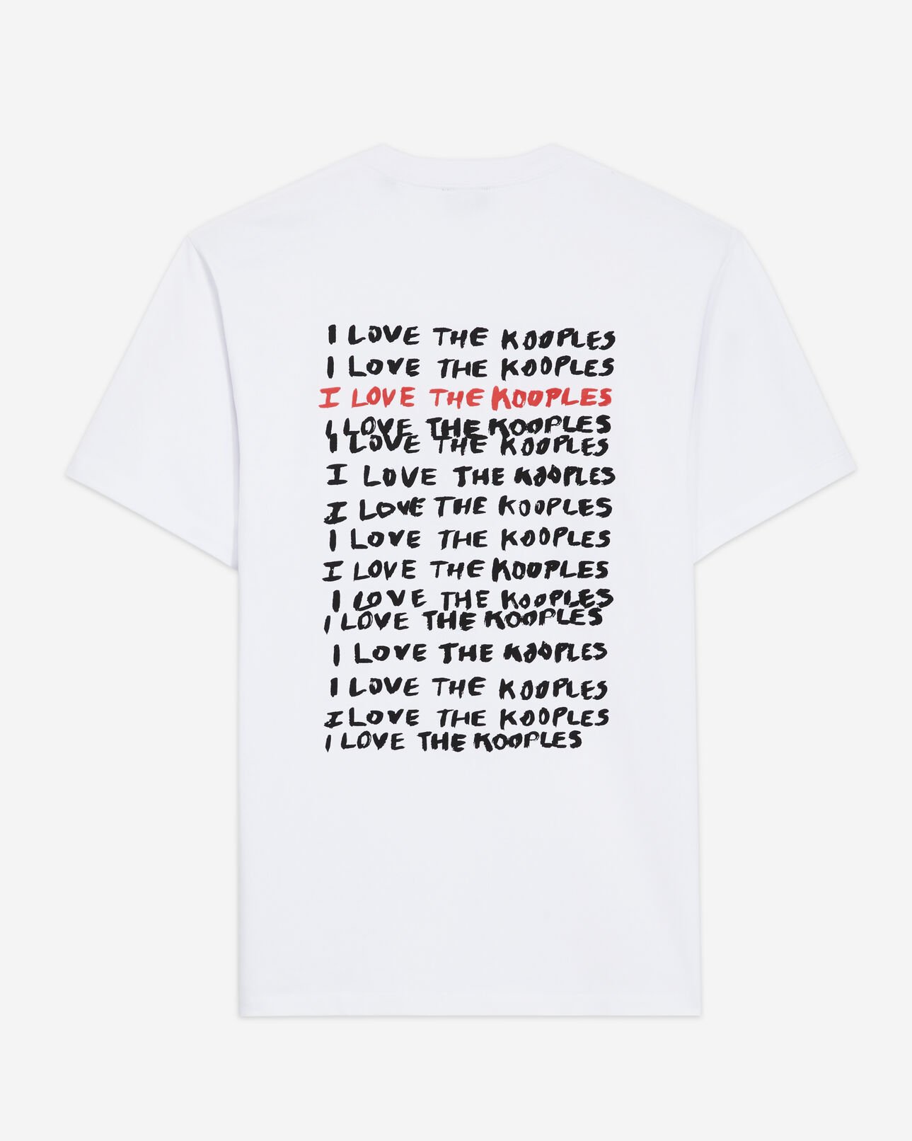 The Kooples HOMME WHITE t-shirt homme i love kooples blanc