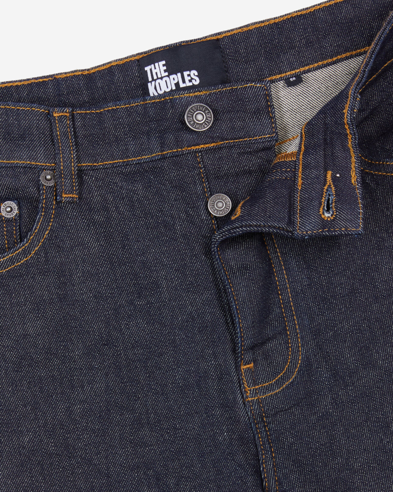 The Kooples HOMME BLUE RINSE jean slim bleu denim