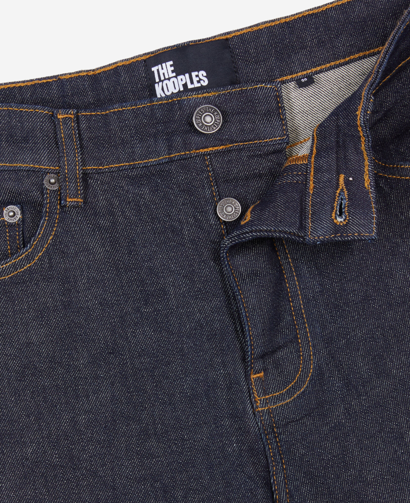 The Kooples MEN BLUE RINSE denim blue slim jeans