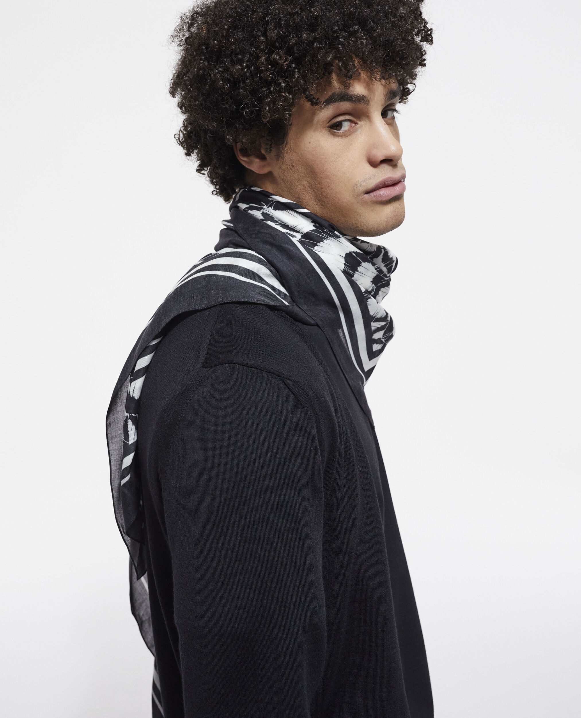 Printed cashmere clearance scarf