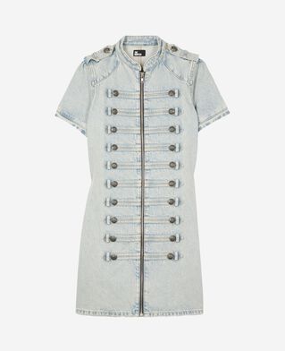 The Kooples F BABY BLUE blue denim short dress