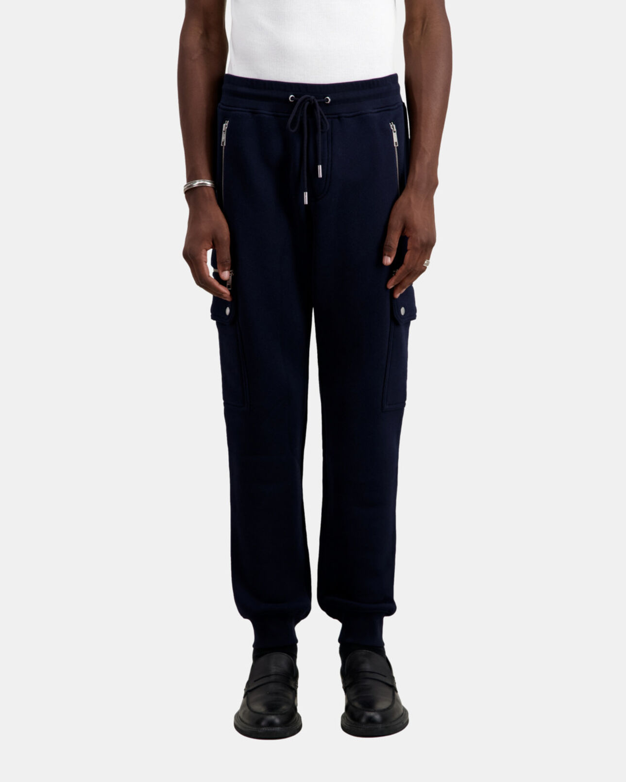 The Kooples MEN NAVY navy cargo joggers