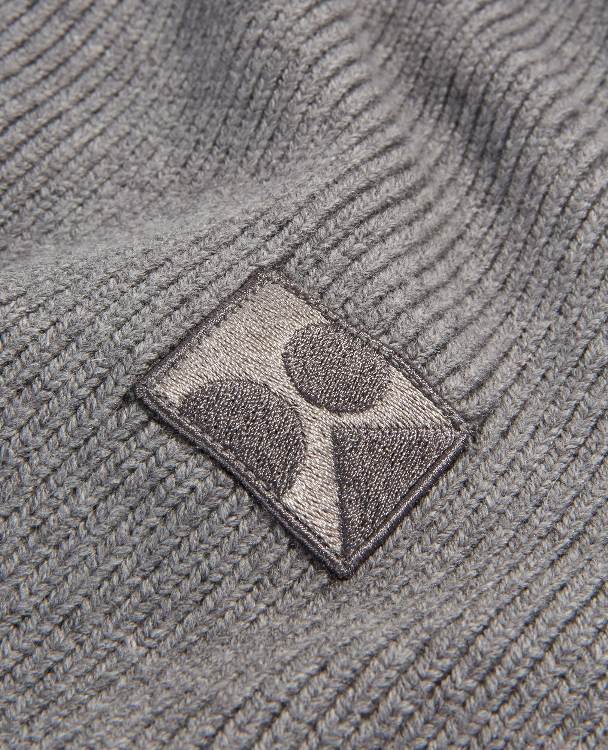 Bufanda gris lana punto tricotado, GRIS CLAIR, hi-res image number null
