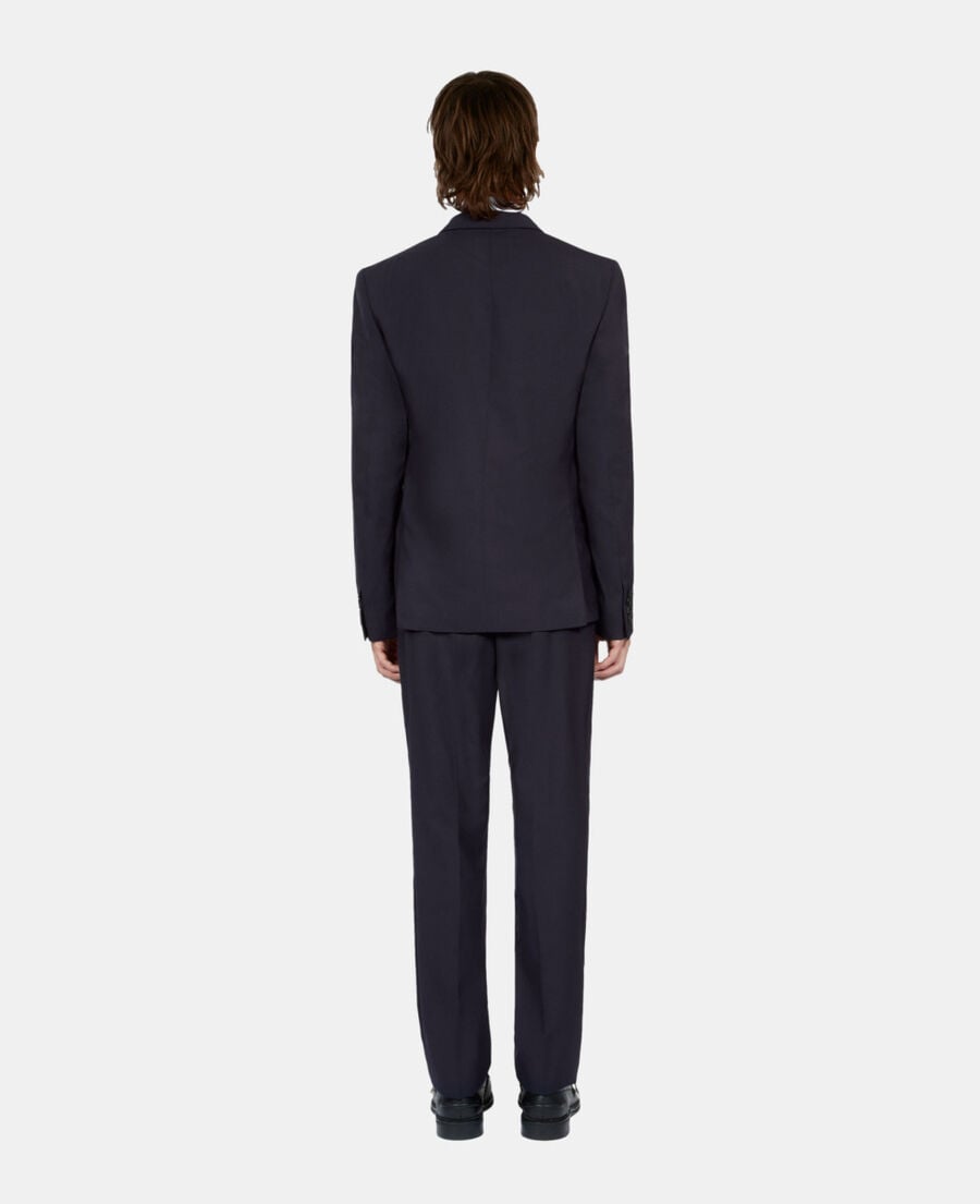 The Kooples MEN DARK NAVY navy blue wool suit jacket