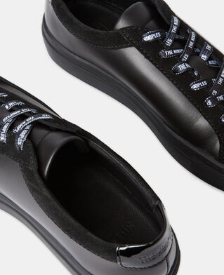 The Kooples F BLACK black leather sneakers