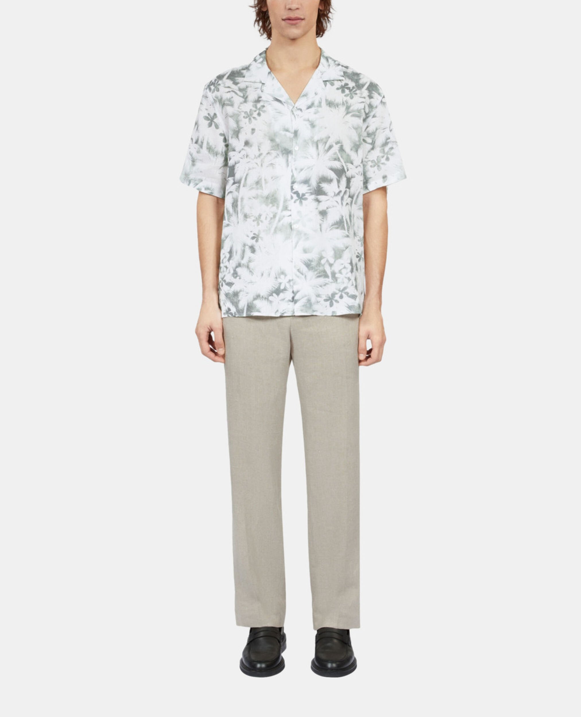 Short-sleeved printed shirt, WHITE - KAKI, hi-res image number null