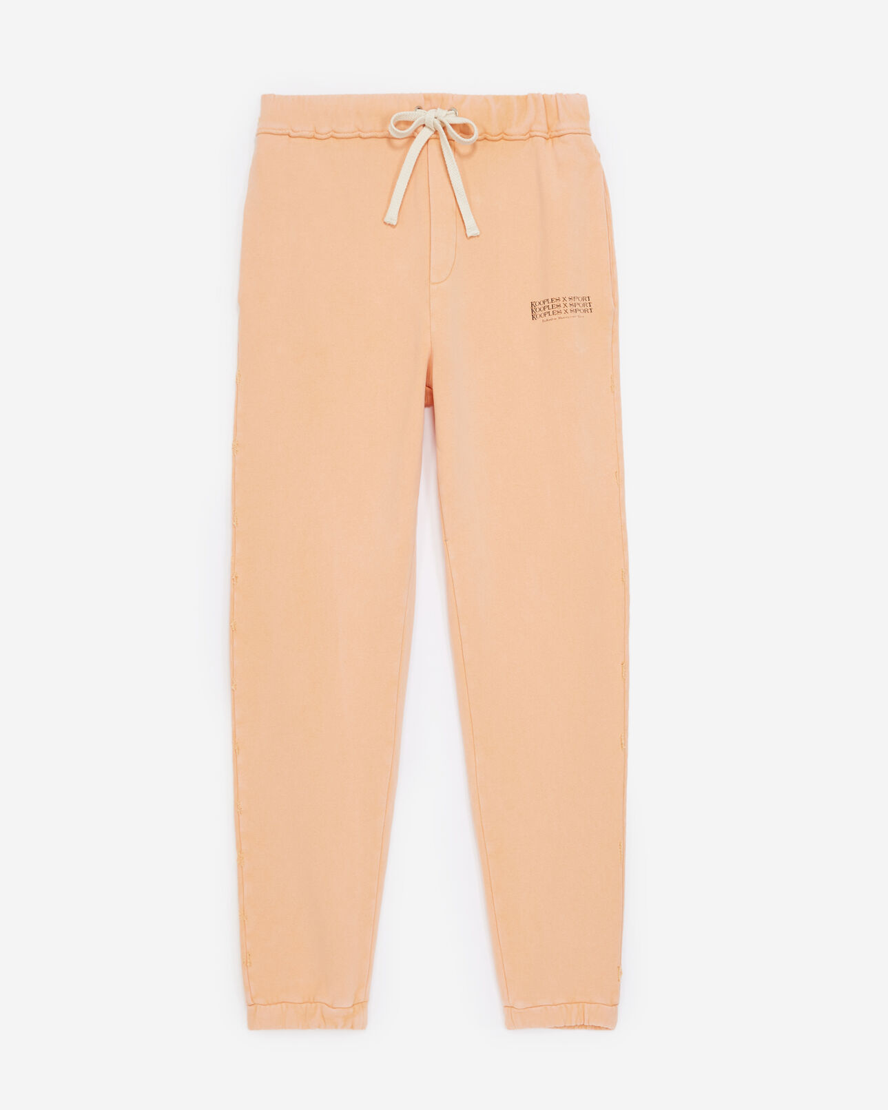 The Kooples WOMEN OLD ORANGE faded orange joggers with print