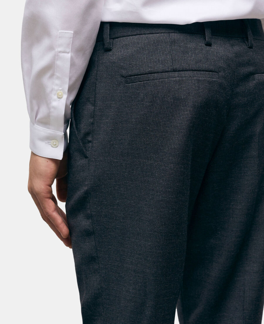 black wool suit pants