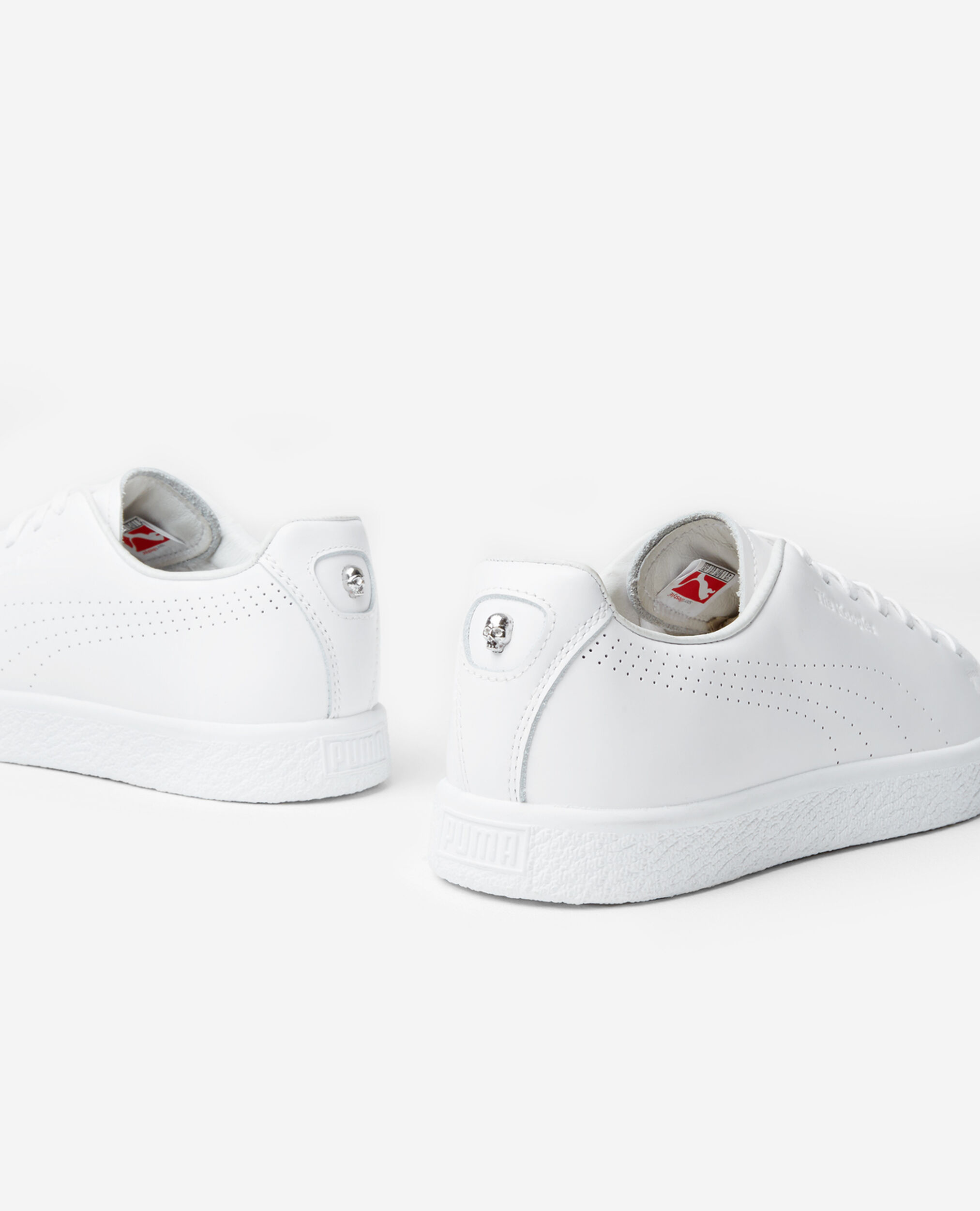 tos estación de televisión Excremento Baskets blanches Clyde Puma x The Kooples