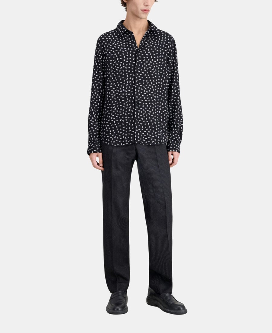 The Kooples HOMME BLACK WHITE chemise imprimée