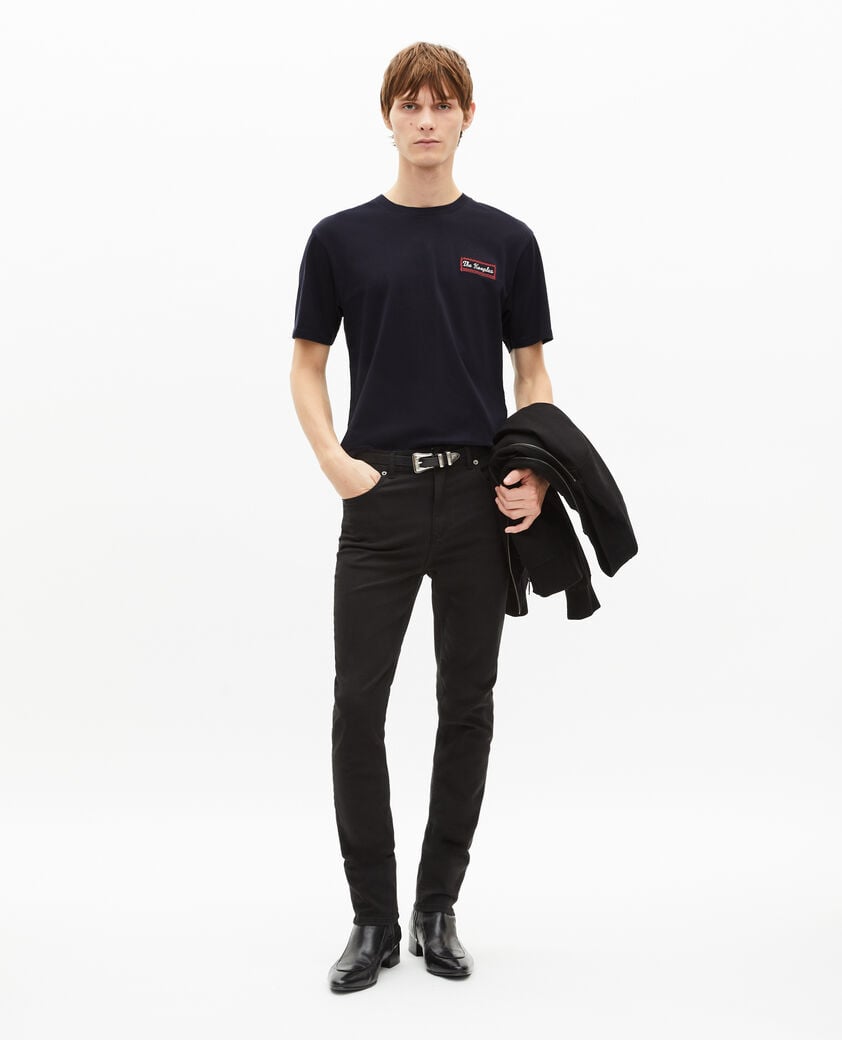 The Kooples HOMME DARK NAVY t-shirt avec sérigraphie via prony marine