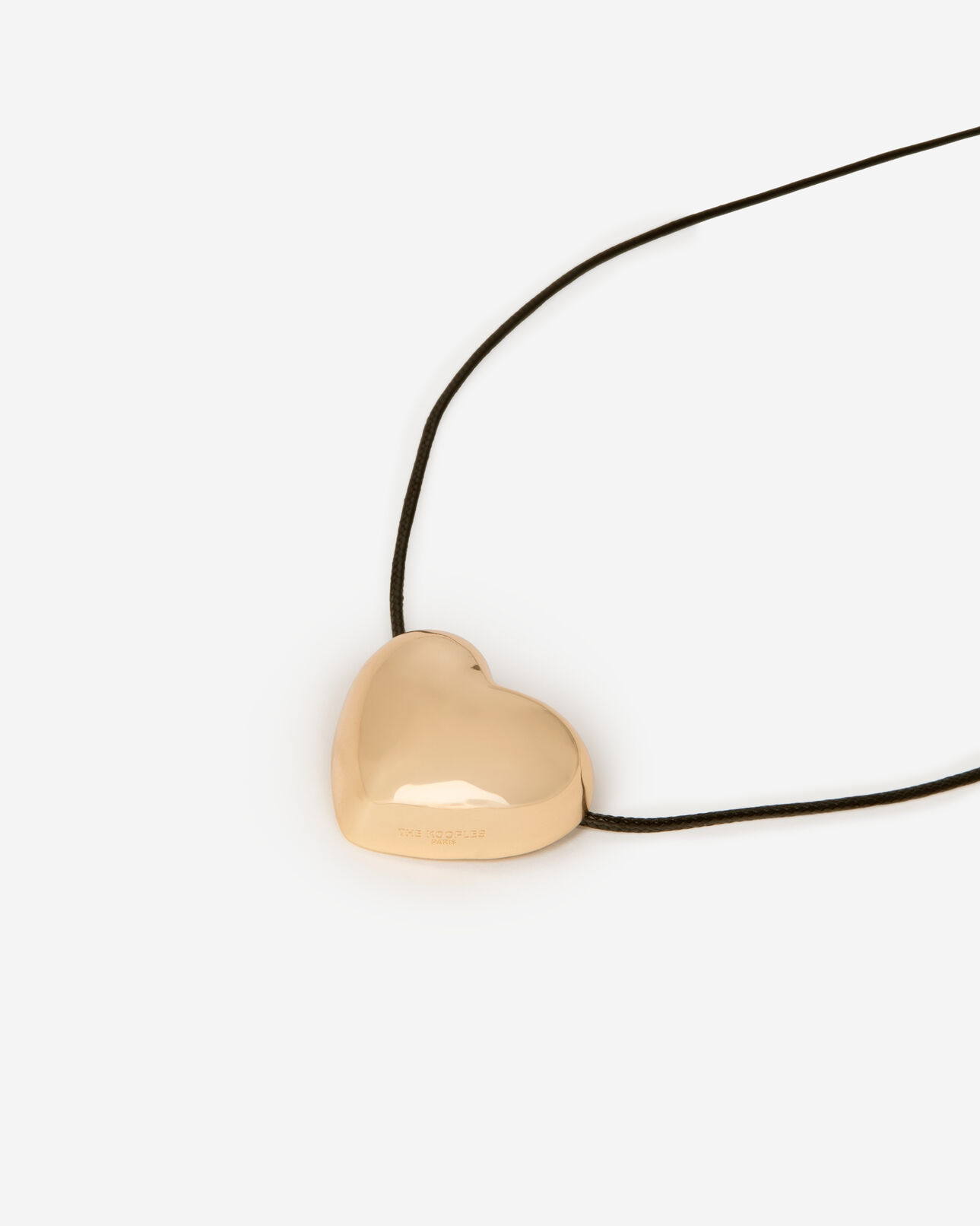 The Kooples FEMME GOLD collier pendentif cœur doré