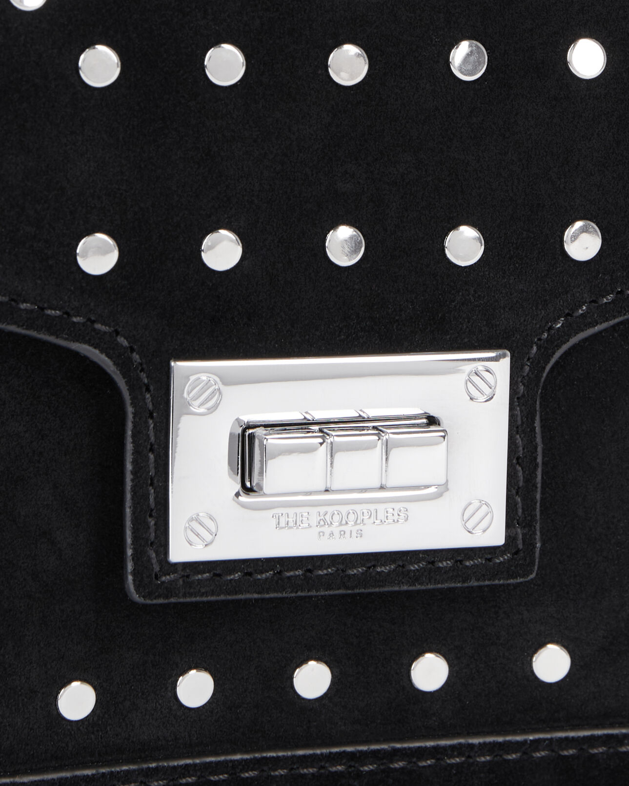 The Kooples MUJER BLACK bolso emily pequeño piel negro tachuelas