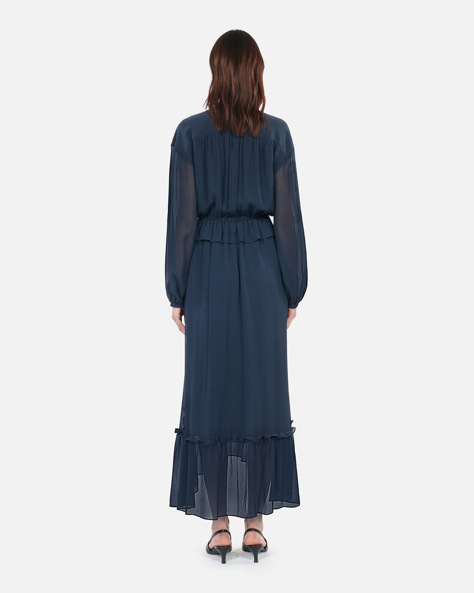 Robe longue bleu marine, NAVY, hi-res image number null