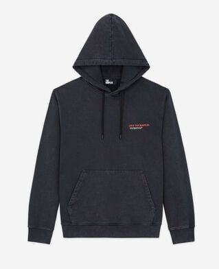 The Kooples HOMME BLACK WASHED sweatshirt love kooples noir