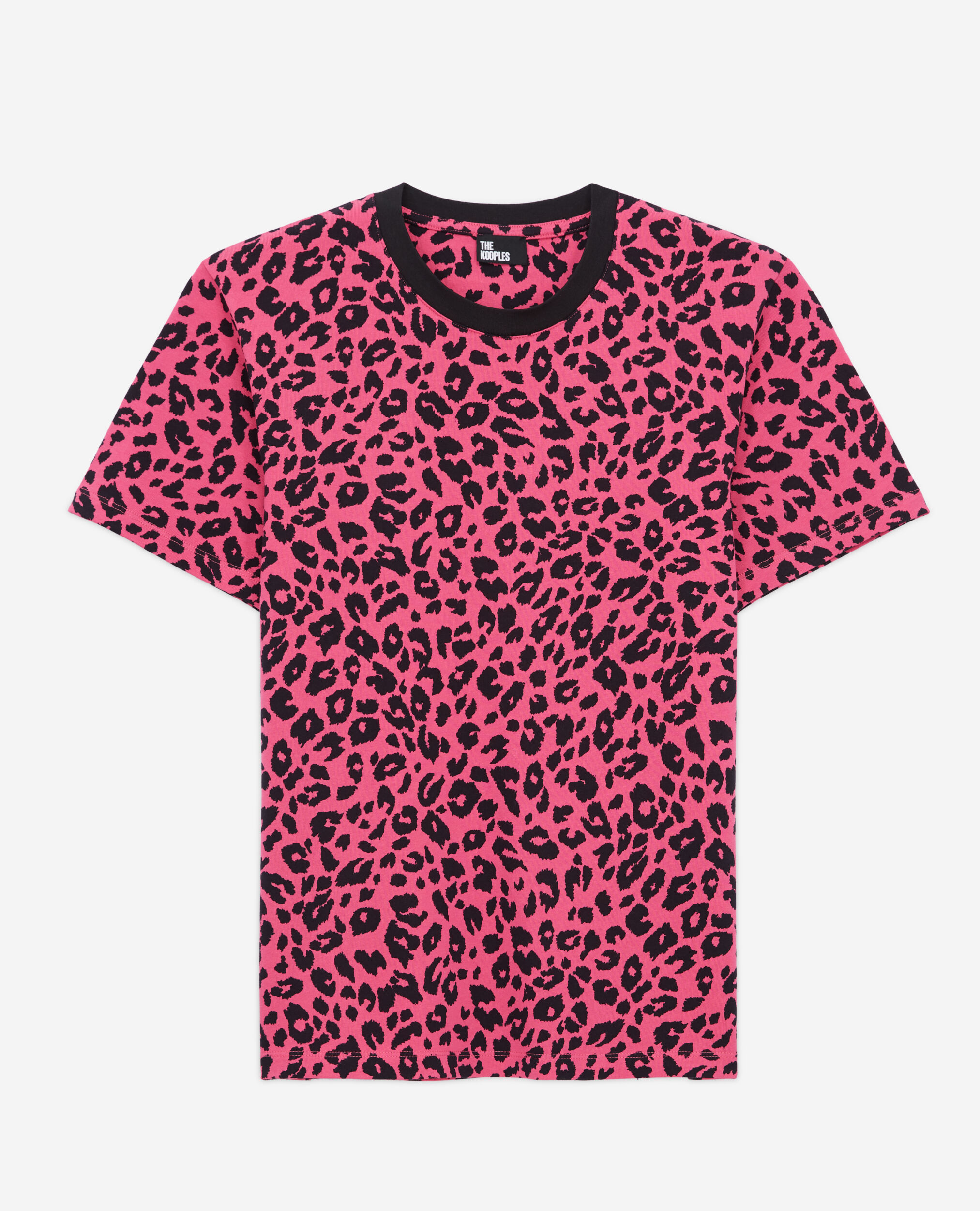 Printed T-shirt, BLACK / PINK, hi-res image number null