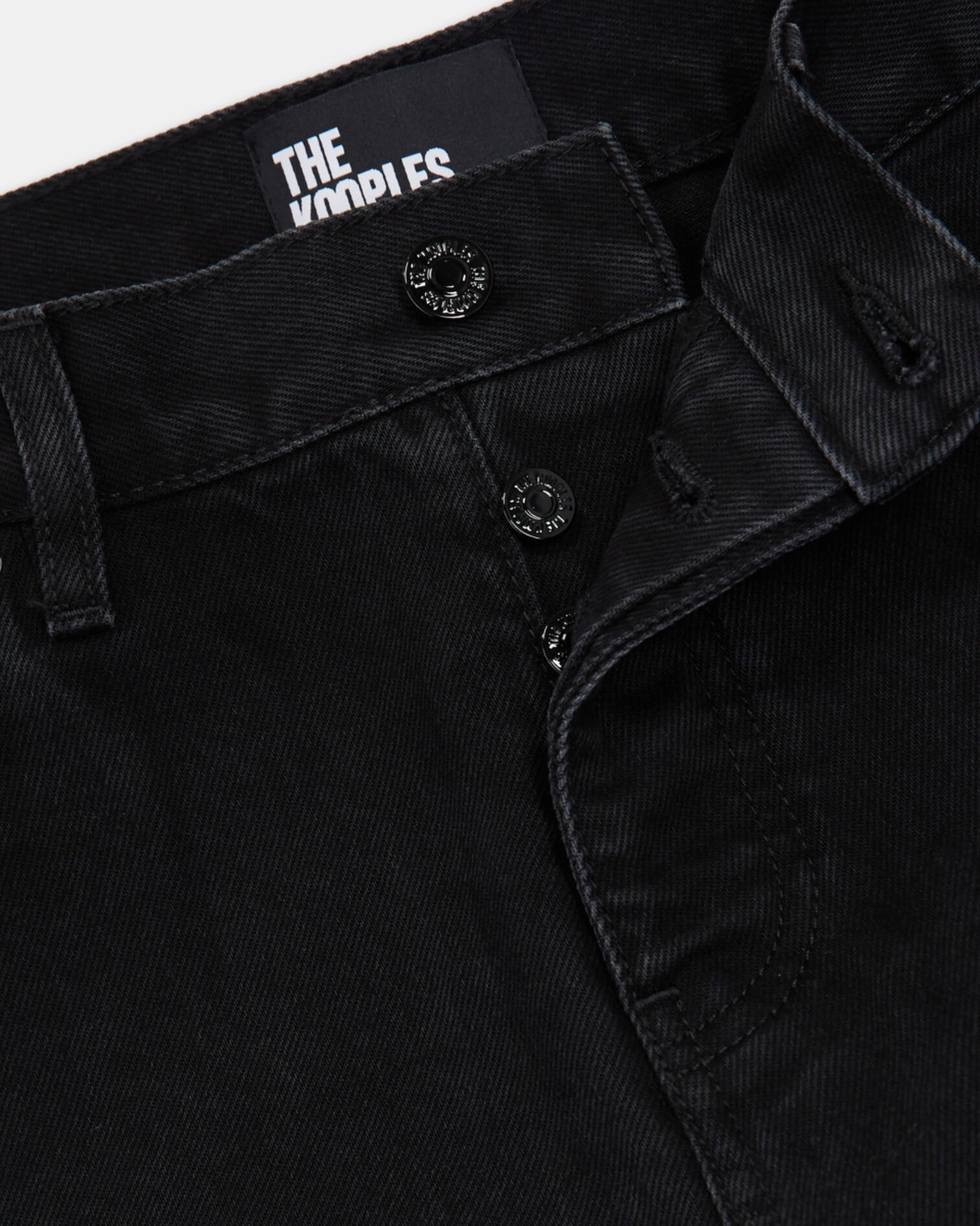 Schwarze Jeans mit geradem Bein, BLACK WASHED, hi-res image number null