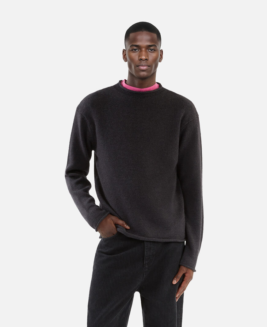 The Kooples H MIDDLE GREY MEL grey wool sweater