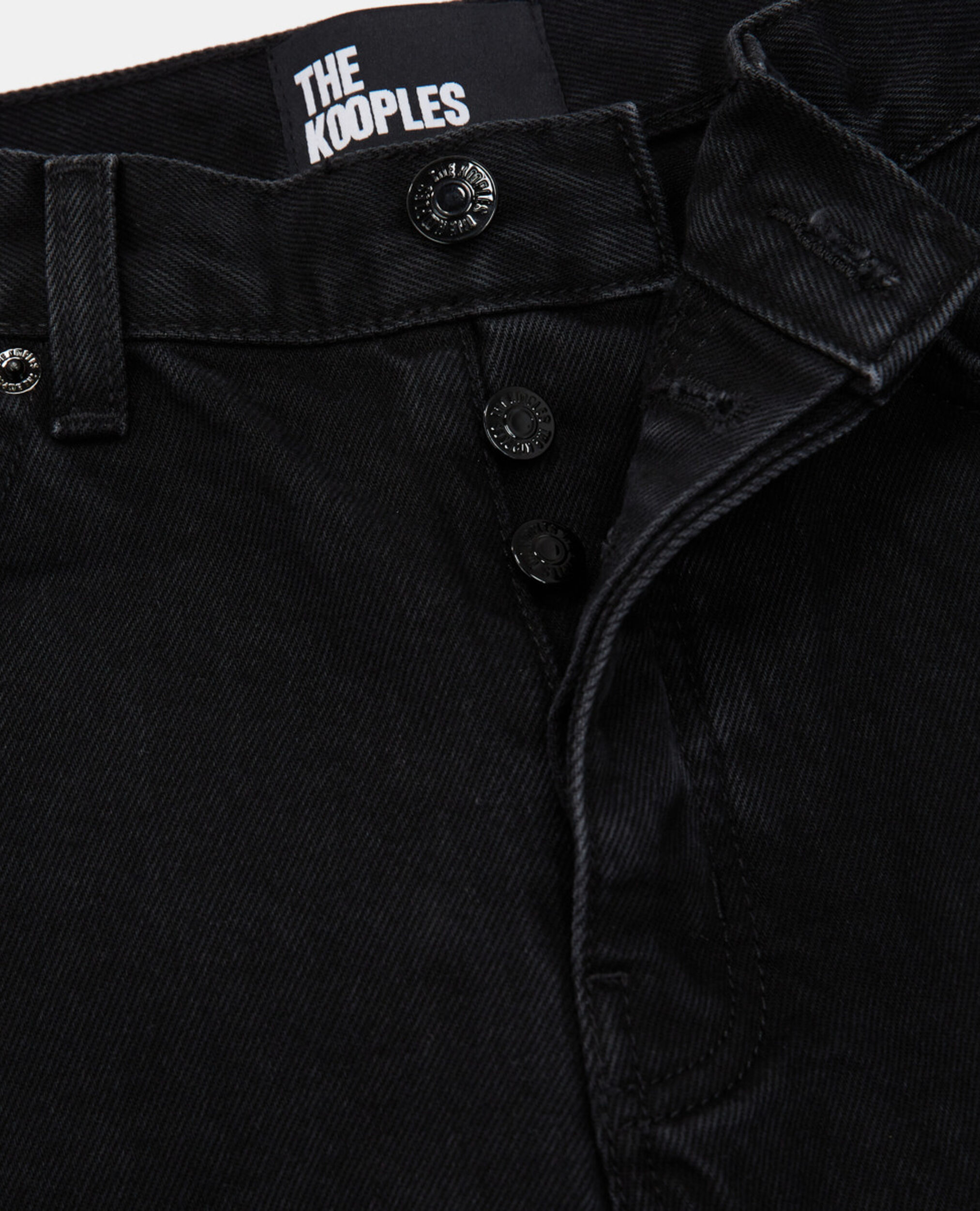 Black straight-cut jeans, BLACK WASHED, hi-res image number null