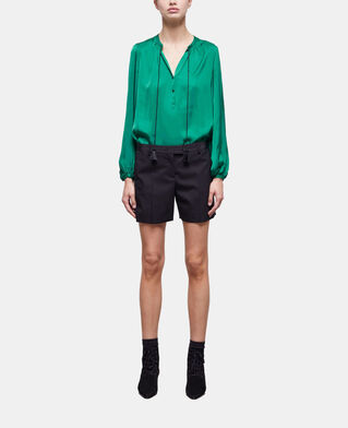 The Kooples FEMME BLACK short en laine noir